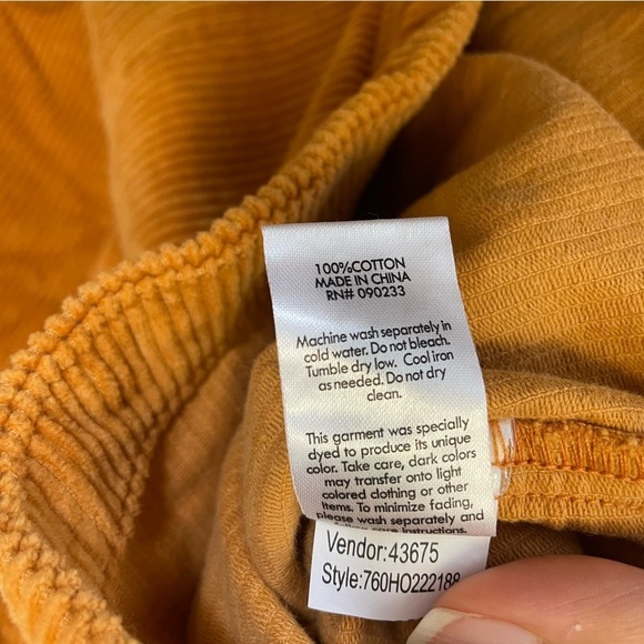 PacSun Marigold Oversized Corduroy Jacket- Shacket‎ Size M/L NWT - Picture 8 of 10